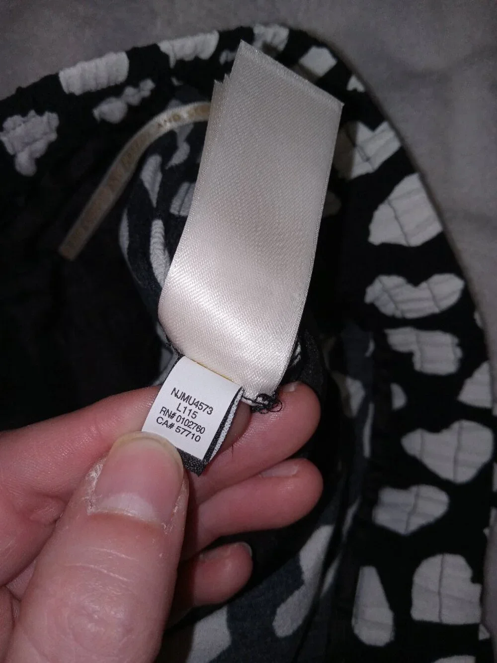 Kate Spade Dancing Hearts Pants XS Black White Heart Print Elastic Waist Bow Vis